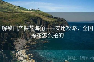 解锁国产探花海角——实用攻略，全国探花怎么拍的