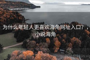 为什么年轻人更喜欢海角网址入口？，小说海角