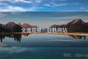 全面观察：日韩网站