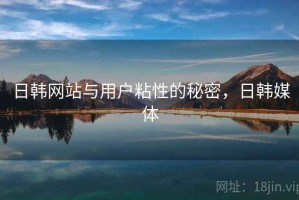 日韩网站与用户粘性的秘密，日韩媒体