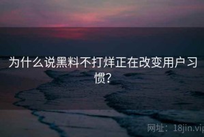 为什么说黑料不打烊正在改变用户习惯？