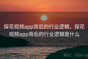 探花视频app背后的行业逻辑，探花视频app背后的行业逻辑是什么