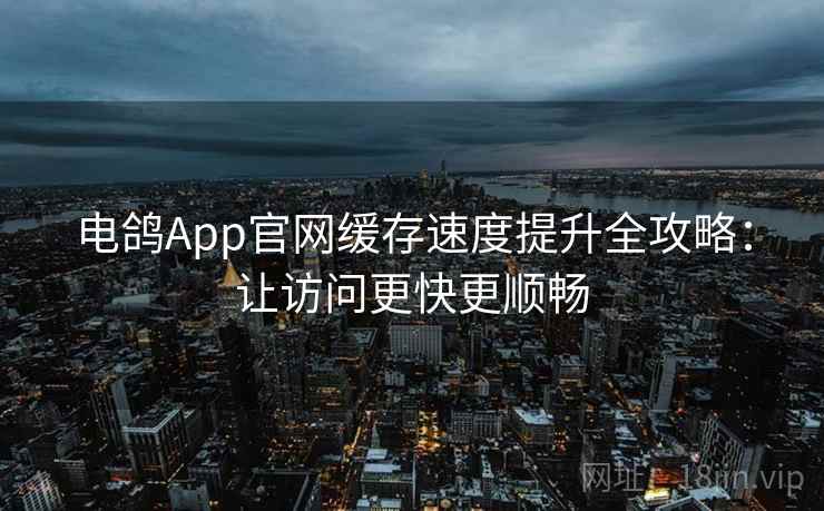 电鸽App官网缓存速度提升全攻略：让访问更快更顺畅