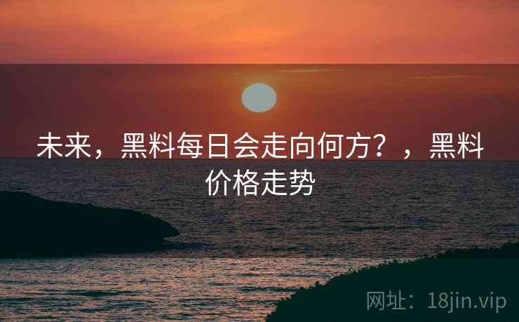 未来，黑料每日会走向何方？，黑料价格走势