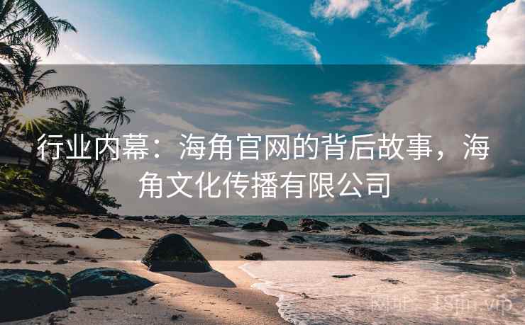 行业内幕:海角官网的背后故事,海角文化传播有限公司 行业内幕:海角官网的背后故事,海角文化传播有限公司